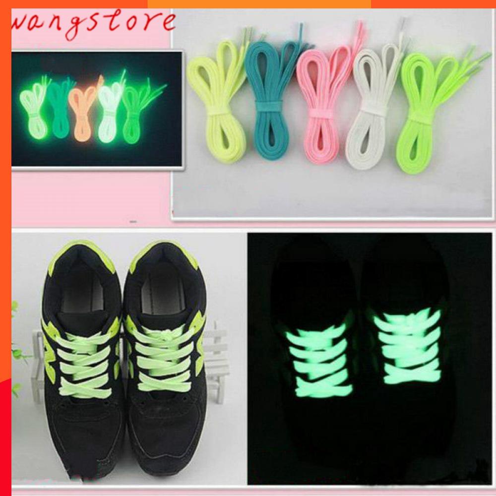 1PAIR Laces Athletic 39'' Strings Shoelace Luminous Glow In The Dark for 100cm