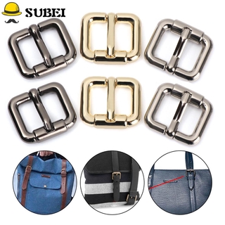 SUBEI 1/2/5pcs Heavy Duty Hand-Bag Metal Buckle DIY Belt Web Parts Shoe Strap Button Repair Accessories Snap Rectangle Ring 13/16/20/25/32mm Leather Craft Adjustable Pin Buckle/Multicolor
