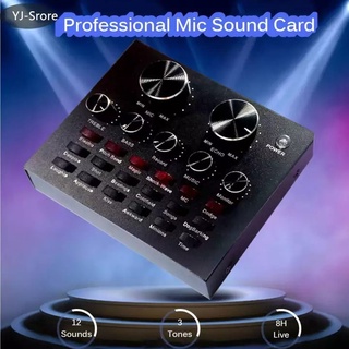 【Ready Stock】❀∈NEW V8 Audio Bluetooth USB Mic Live Song Sound Card