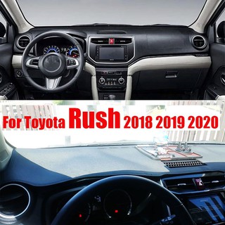 Thickened Dashboard Cover For Toyota Rush 2018 2019 2020 2021 Dashmat Sunshade Instrument Protect Carpet Anti-slip Accessories