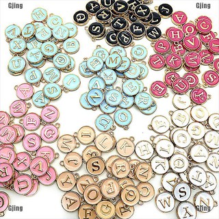 gonjing2 26Pcs Letter Alphabet Charms Initial Letter Bracelet Jewelry DIY Craft Making