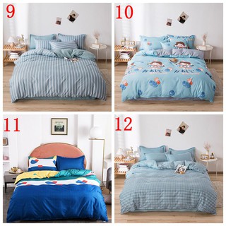 Single/ Queen/ King Size Quilt Cover Bedding Set Bedsheet Duvet Cover Comforter Protector (6)