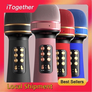 [COD] Bluetooth handheld microphone karaoke high quality speaker singing IOS Android smart TV system