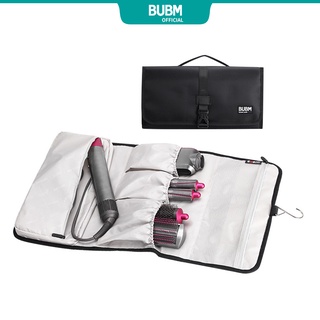 BUBM Travel Storage Roll Bag Compatible with Dyson Airwrap Styler, Portable Hang Organizer Bag for Dyson Hair Styling