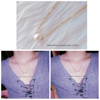 (KIMS) Pearl stainless necklace (message me 1st)