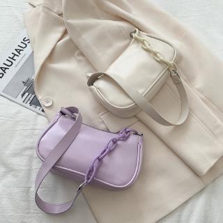 Women Vintage Wind Subaxillary Baguette Bag Versatile Shoulder Ladies Handbags