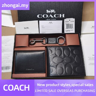 Coach wallet Long wallet Men's long wallet Coach zipper wallet Clutch Long wallet Zipper wallet F740