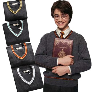 Men's Harry Potter Vest Hufflepuff Ravenclaw Slytherin Gryffindor Sweater Sleeveless Vest (1)