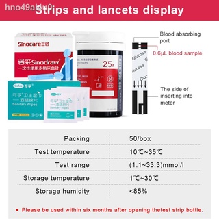 Hot hot style♗◘♧Cofoe Blood Glucose Sugar Test Strips for Yili Glucometer Diabetic Monitor with Free