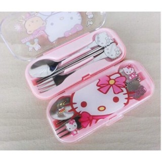 Hello Kitty Spoon Fork Set