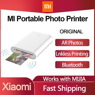 【Stock】 Xiaomi Mijia Portable Mini Pocket Photo Printer Bluetooth Printer Bluetooth Wireless Thermal