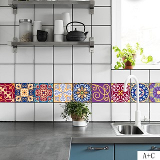 Mosaic Self Adhesive Wall Tile Sticker Vinyl Bathroom Kitchen Home Decor DIY (3)