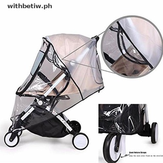 WITH EVA Baby Stroller Waterproof Rain Cover Transparent Pushchairs Raincoat .
