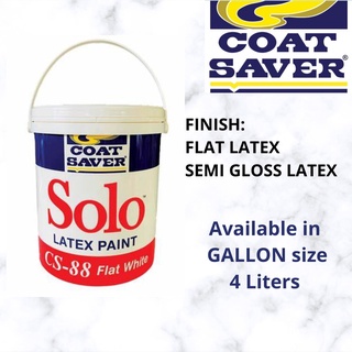 Coat Saver GALLON 4 Liters Acrylic Flat Latex White Cement Paint CoatsaverCheap Primer