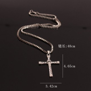 J036 CROSS JESUS IS Plated silver Necklace ZT11