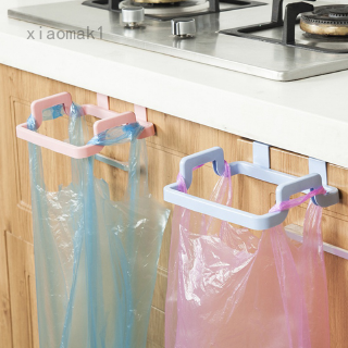Over the Cabinet Space Saving Hanging Trash Garbage Bag Holder Plastic Bag Garbage Bag Storage Rack Hook for Kitchen
