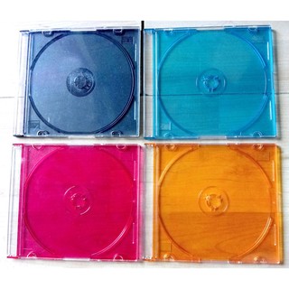 【Ready Stock】◑CD DVD Blu Ray Slim Transparent PC Video Compact Disc Storage Cover Computer Rom Case