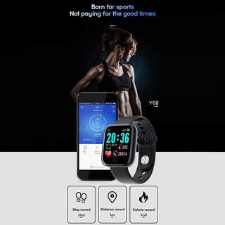 hot sale Smart Watch Y68 Waterproof Bluetooth Sport SmartWatch Fitness Tracker Wristband for Men Women Pedometer heart rate Smart (3)