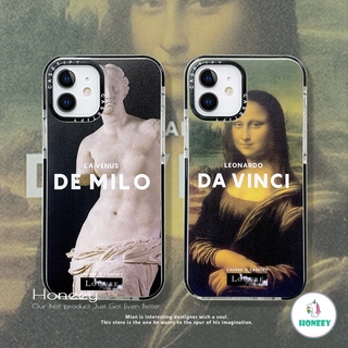 Retro David Mona Lisa Phone Case for IPhone 12 11 Pro Max X Xs Max XR 8 7 Casetify Oil Painting Shockproof Soft TPU Cover