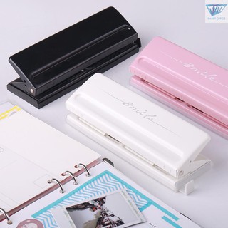 ▲IN STOCK KW-trio Adjustable 6-Hole Desktop Punch Puncher for A4 A5 A6 B7 Dairy Planner Organizer Six Ring Binder with 6 Sheet Capacity
