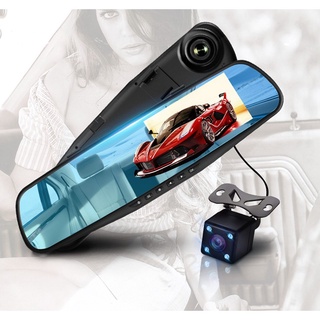 【Ready Stock】▲┅Car Cameras Car Dash Cam Mirror Car Video Recorder Full HD 1080P Car Video Camera wi