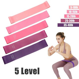 Elastic Resistance Loop Bands Gym Yoga Exercise Fitness Workout Stretch