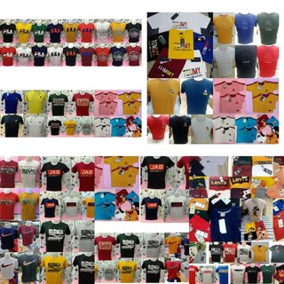 10PCS ALL MENS OVERRUNS/MALL PULLOUT BRANDED TSHIRT FOR MEN BUNDLE WHOLESALE WITH PRICE/BRAND TAG