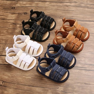 ✵❒✗COD Ready Stock Baby Boys Sandals Shoes Newborn Infant Baby Boy Kids Crib Shoes Soft Sole Solid H