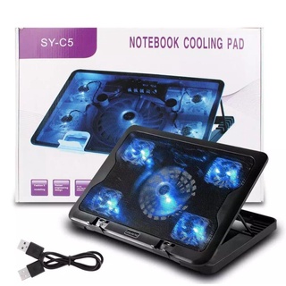 ✉▫Notebook Cooling Pad SY-C5 for laptop (Black) Laptop Stand Cooling Fan