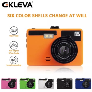 EKLEVA 3 Inch Dash Cam Car DVR Camera Full HD 1080P Wide Angle Dashcam Auto Recording Video Recorder Muti Colors