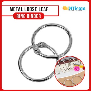 ring❍❐Metal Loose Leaf Ring Binder Multi-Function Binding Rings for DIY Arts & Crafts