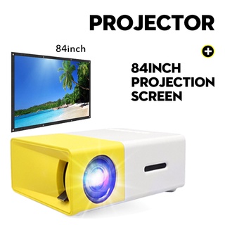 ●﹉Portable Pocket HD 1080P Led Home Mini Projector YG300