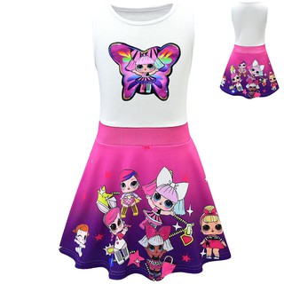 Girls Kids Summer Party Birthday Dress Cosplay Costume Tutu Skirt Dress