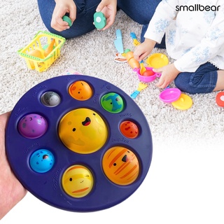 [COD] Push Pop Its Round Fidget Bubble Fidget Toy Delicate Craft Good Hand Feel Plastic Planets Push Bubble Sensory Fidget for Baby