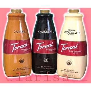 Torani Puremade Sauce 1.89L Caramel / White Chocolate / Dark Chocolate