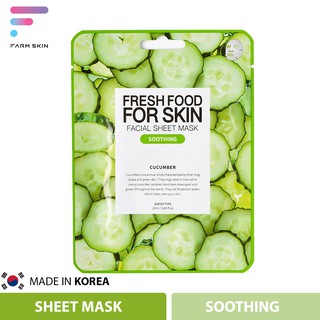 Farmskin Fresh Food Facial Sheet Mask Soothing Cucumber