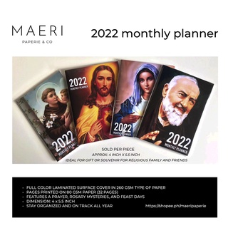 2022 Planner Calendar | Pocket Calendar Planner | 2022 Monthly Calendar Planner