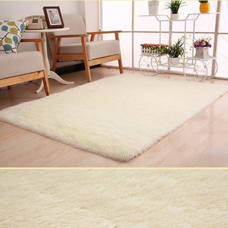 Plush Soft Mats with Solid Color Non-slip Mats for Door Bedroom Living Room (1)