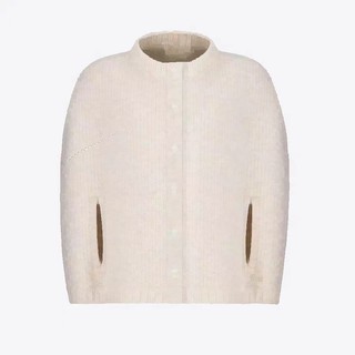 Winter Crest Knitted Cloak Oblique Cut Pocket Wool Dress