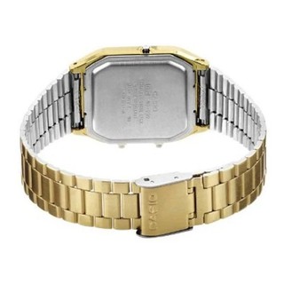Casio Vintage (AQ-230GA-9BMQ) Gold Stainless Steel Strap Analog Digital Watch (4)