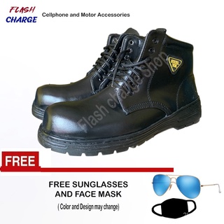Hi-Cut Steel Toe Construction Shoes for Men Non-Slip Industrial and Construction Work Safety Boots R