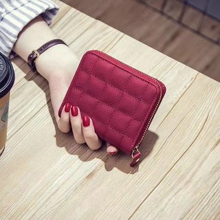 Ready Stock Korean Fashion Women PU Leather Mini Wallet Card Key Holder