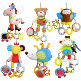Baby Rattles Infant Plush Stroller Hanging Bell Doll Bed toys