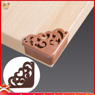 【EY】4Pcs Vintage Hollow Heart Soft Table Desk Corner Edge Protector Cover Kid Safety