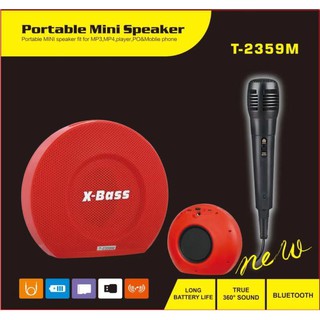 LMJ Portable Wireless Bluetooth Speaker Free Mic HiFi Super Bass SPEAKER T2359M