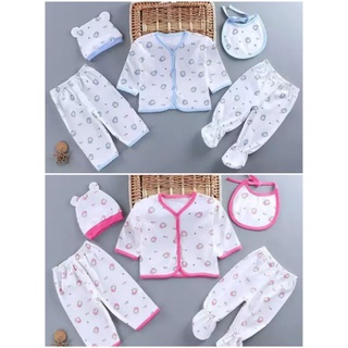 Newborn Baby 5pcs Gift Set Infant Clothes