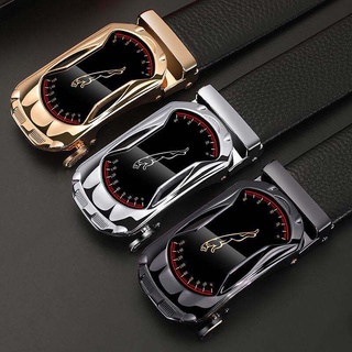 Men's Casual Belts Fashion Original Belts Men's Leather Belt, Top Grade Sports Car, Leopard Watch, Leopard Business Automatic Buckle Belt