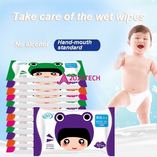@Rapid transportation Jiaer wet wipes 10 pieces of adult baby disposable odorless general cleaning wipes @