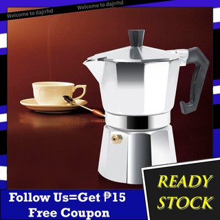 Dajrrhd 3/6/9/12 Cups Aluminum Coffee Italian Moka Maker Pot Top Latte Stove Percolator