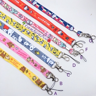Mickey Tinkerbell Cinnamoroll LTS Snoopy ID Lace Lanyard Neck Strap